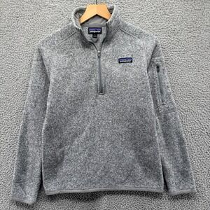 Patagonia Better Sweater Womens Small Gray 1/4 ZIP Style 25617